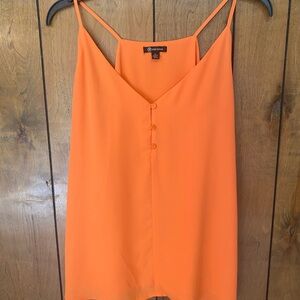 Versona Bright Orange Spaghetti Strap V-Neck Camisole